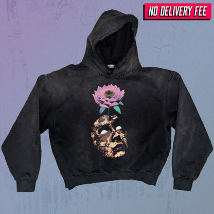 PROGRESS - Premium 420GSM Sunfaded and Frayed Boxy Hoodie