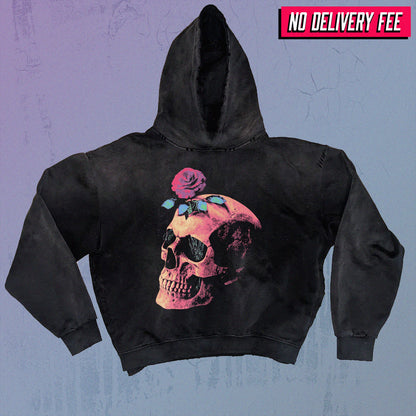 ALIVE? - Premium 420GSM Sunfaded and Frayed Boxy Hoodie