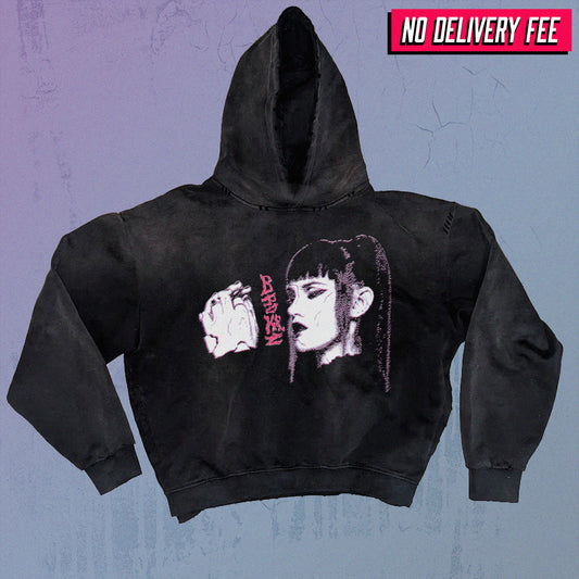 BROKEN - Premium 420GSM Sunfaded and Frayed Boxy Hoodie