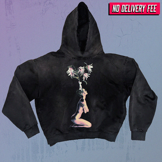 REGRESS - Premium 420GSM Sunfaded and Frayed Boxy Hoodie