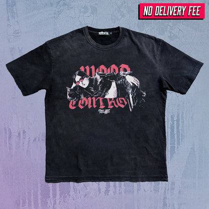 CALM - Premium 260GSM Vintage Lightly Frayed Oversized Tee