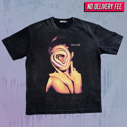 CHAOS - Premium 260GSM Vintage Lightly Frayed Oversized Tee