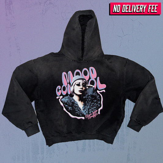 CONFIDENCE - Premium 420GSM Sunfaded and Frayed Boxy Hoodie