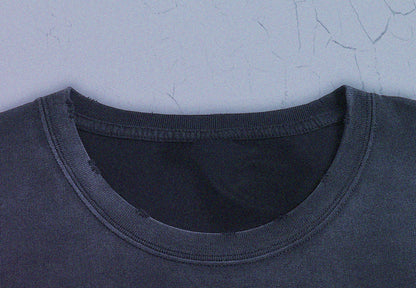 PROGRESS - Premium 260GSM Vintage Lightly Frayed Oversized Tee