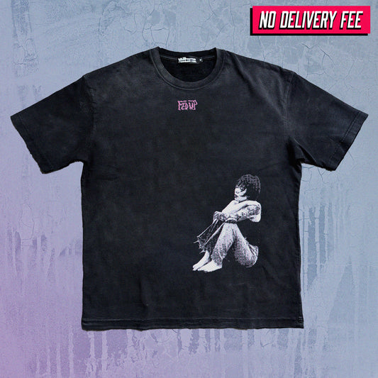 FED UP - Premium 260GSM Vintage Lightly Frayed Oversized Tee