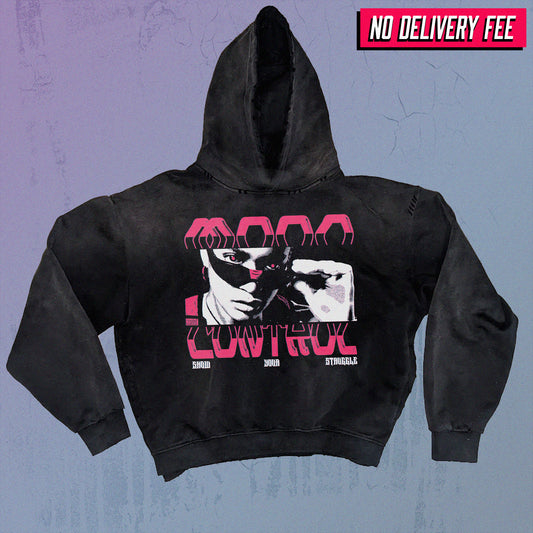 FUTURE V2 - Premium 420GSM Sunfaded and Frayed Boxy Hoodie