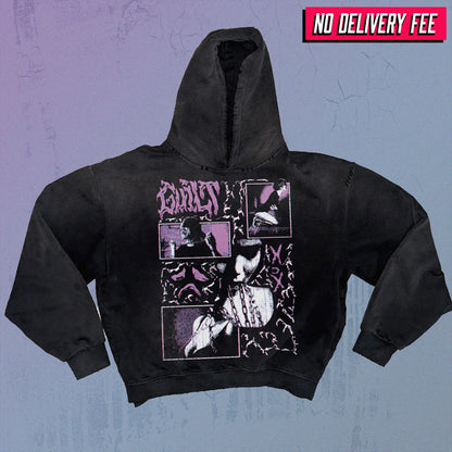 GUILT - Premium 420GSM Sunfaded and Frayed Boxy Hoodie
