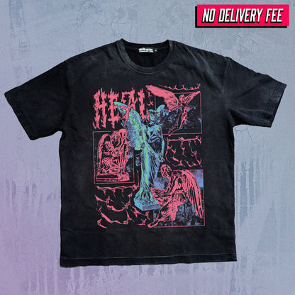 HEAL - Premium 260GSM Vintage Lightly Frayed Oversized Tee