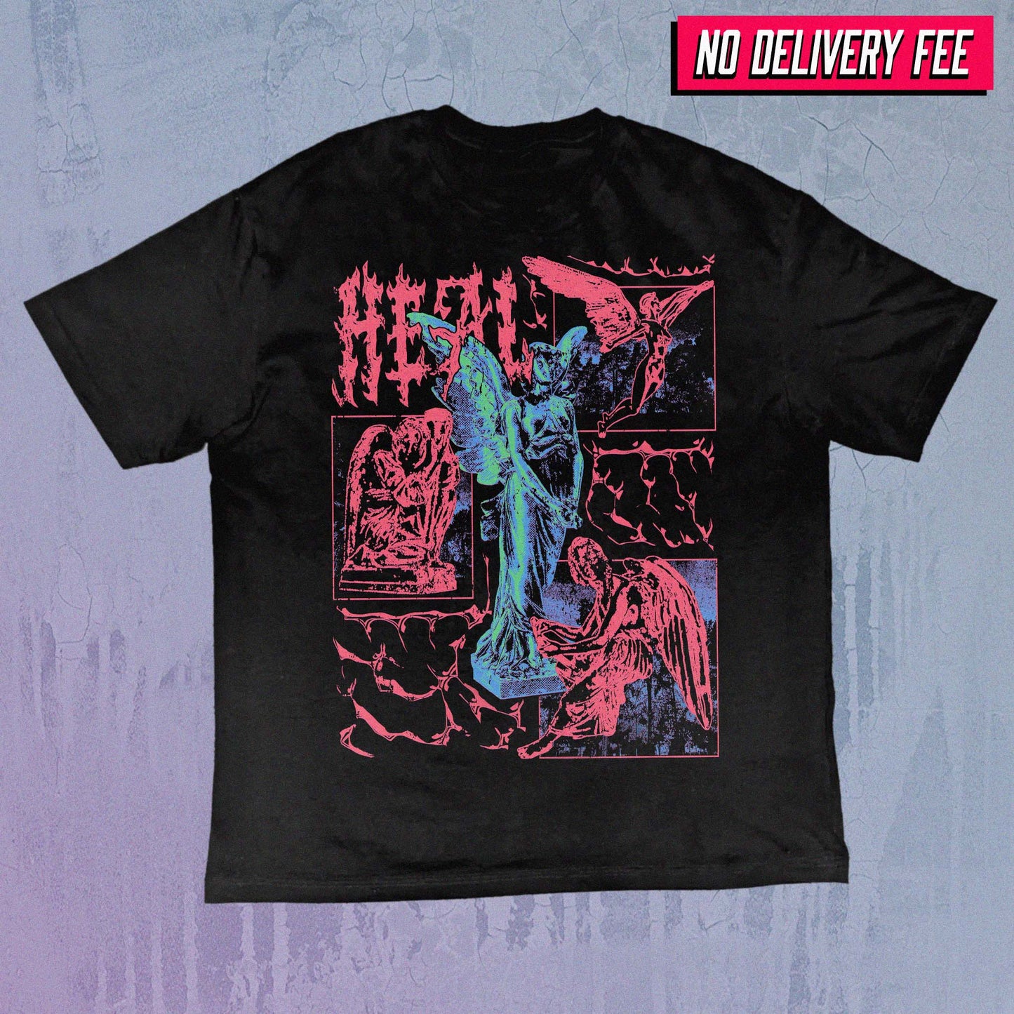 HEAL - Value 190GSM Solid Oversized Tee