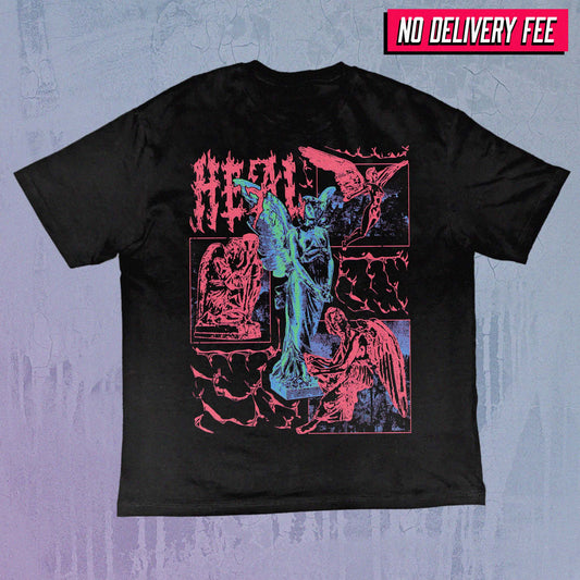 HEAL - Value 190GSM Solid Oversized Tee