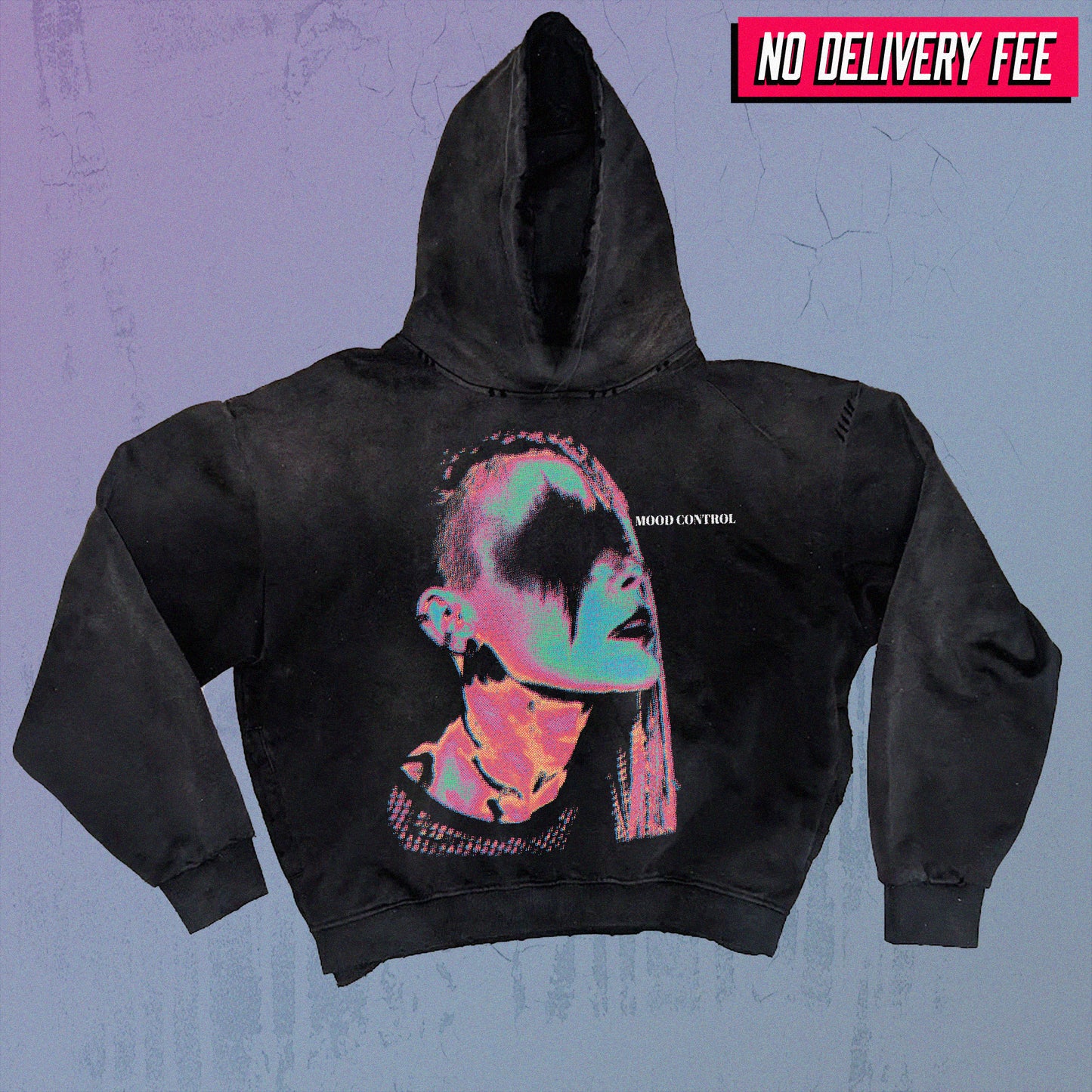 HEAT - Premium 420GSM Sunfaded and Frayed Boxy Hoodie