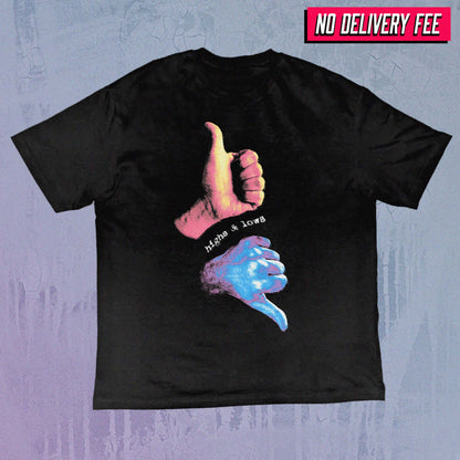 HIGHS AND LOWS - Value 190GSM Solid Oversized Tee