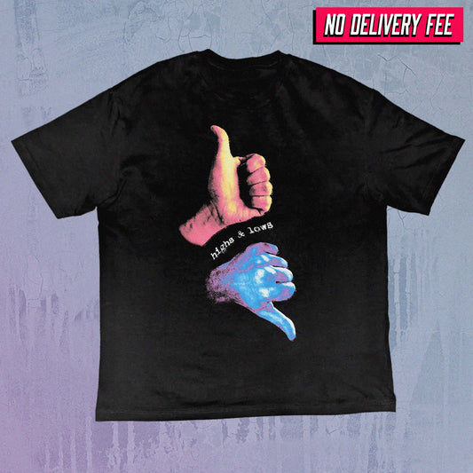 HIGHS AND LOWS - Value 190GSM Solid Oversized Tee