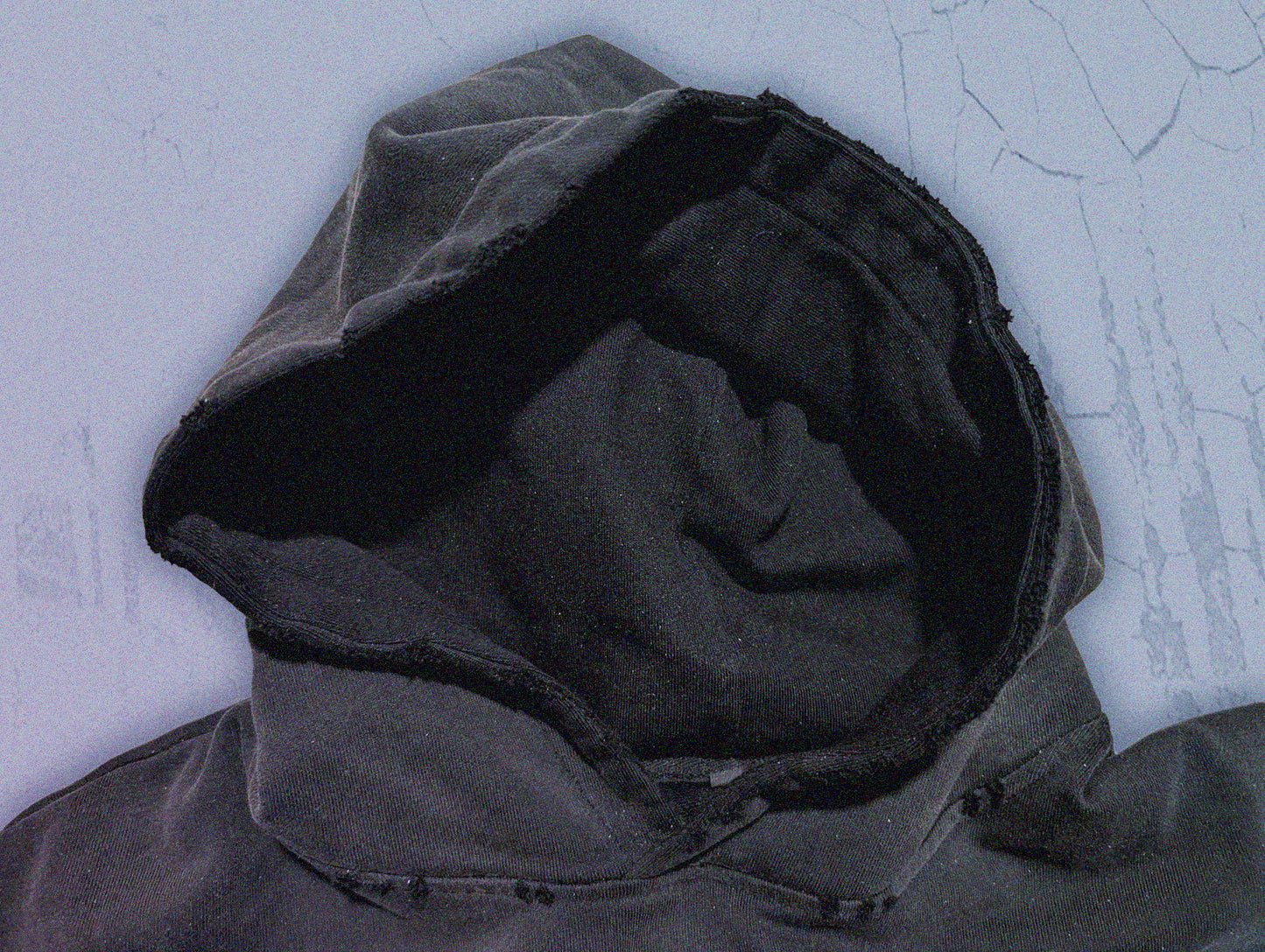 HATE - Premium 420GSM Sunfaded and Frayed Boxy Hoodie