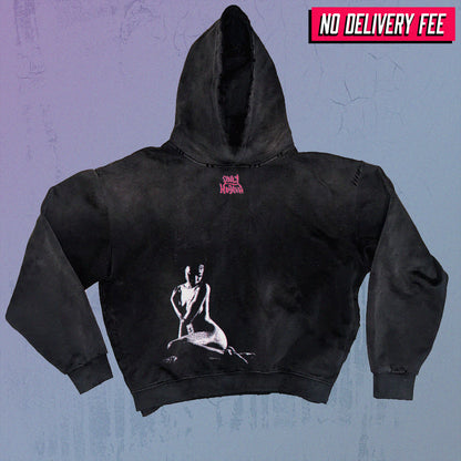 ONLY HUMAN - Premium 420GSM Sunfaded and Frayed Boxy Hoodie