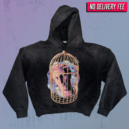 ISOLATED - Premium 420GSM Sunfaded and Frayed Boxy Hoodie
