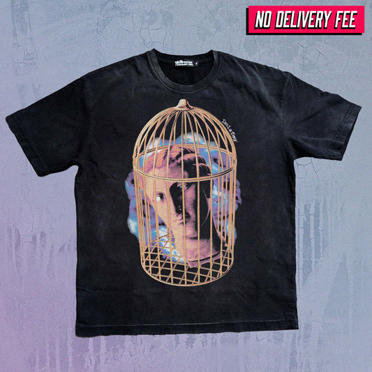 ISOLATED - Premium 260GSM Vintage Lightly Frayed Oversized Tee