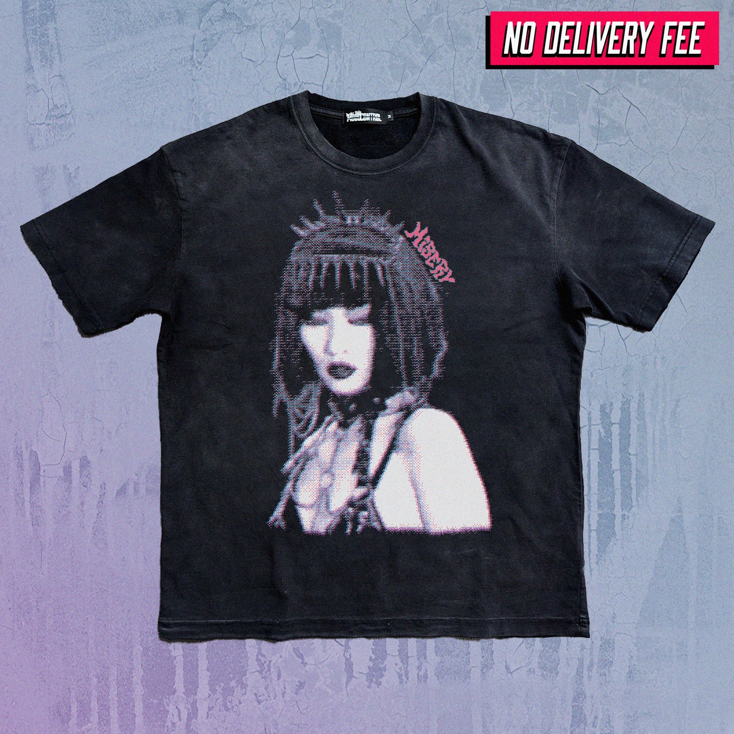 MISERY - Premium 260GSM Vintage Lightly Frayed Oversized Tee