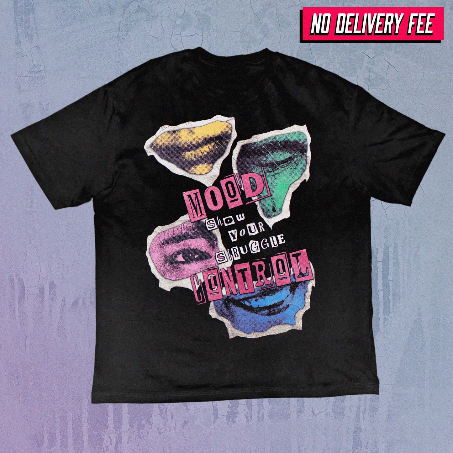 MOOD SWINGS V2 - Value 190GSM Solid Oversized Tee