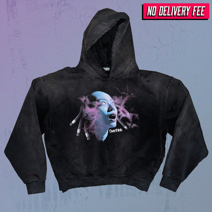 OVERTHINK V2 - Premium 420GSM Sunfaded and Frayed Boxy Hoodie