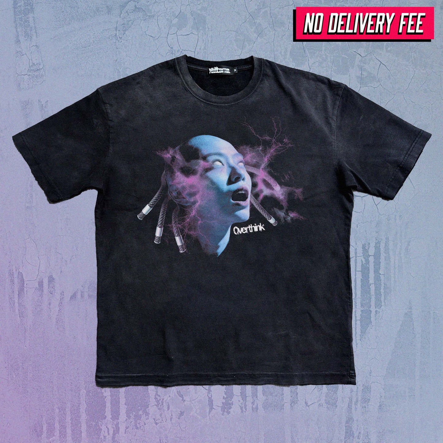 OVERTHINK V2 - Premium 260GSM Vintage Lightly Frayed Oversized Tee
