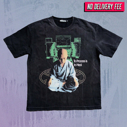 PROCESS - Premium 260GSM Vintage Lightly Frayed Oversized Tee