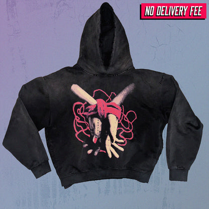 REGRET - Premium 420GSM Sunfaded and Frayed Boxy Hoodie