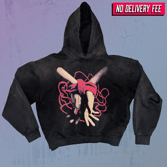 REGRET - Premium 420GSM Sunfaded and Frayed Boxy Hoodie