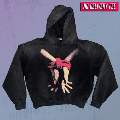 REGRET - Premium 420GSM Sunfaded and Frayed Boxy Hoodie