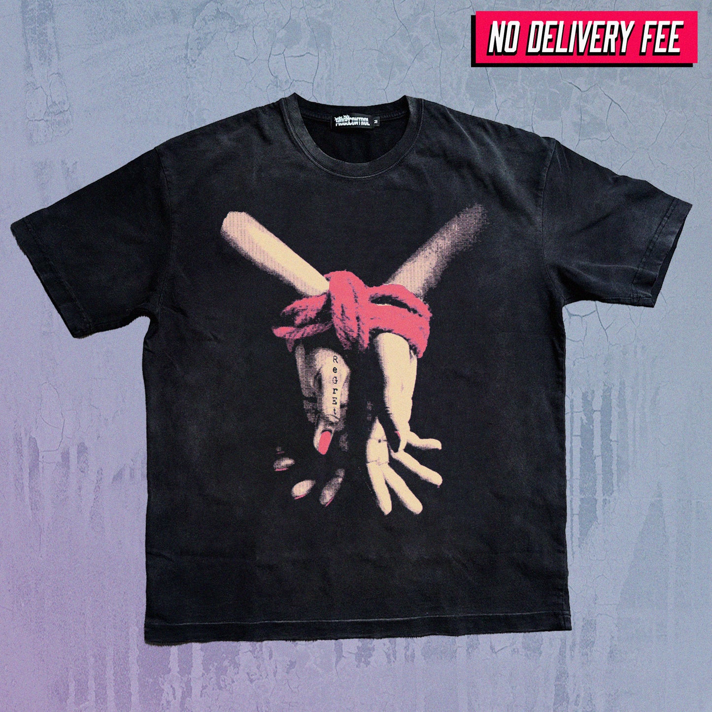 REGRET - Premium 260GSM Vintage Lightly Frayed Oversized Tee