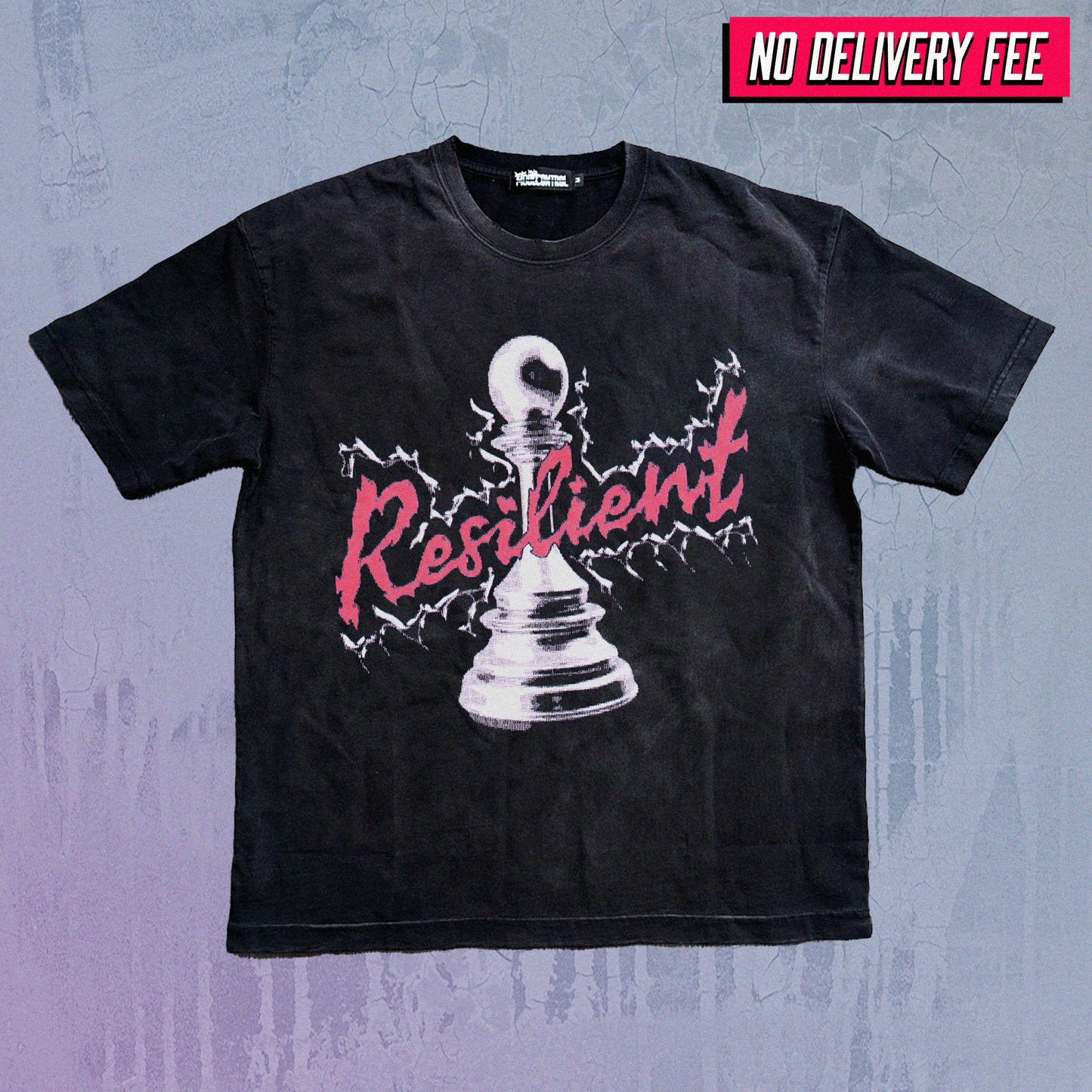 RESILIENT - Premium 260GSM Vintage Lightly Frayed Oversized Tee