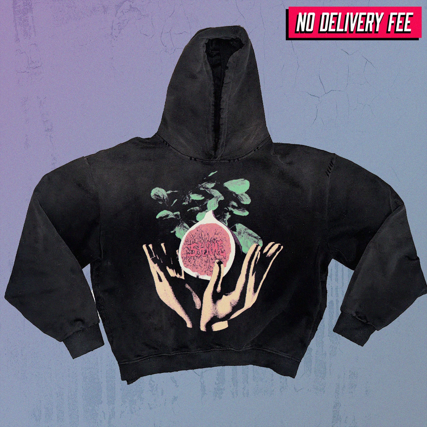 SHAME - Premium 420GSM Sunfaded and Frayed Boxy Hoodie