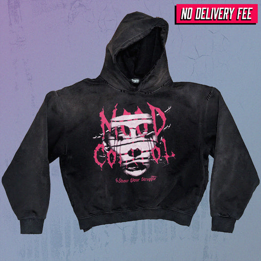 SPLIT - Premium 420GSM Sunfaded and Frayed Boxy Hoodie