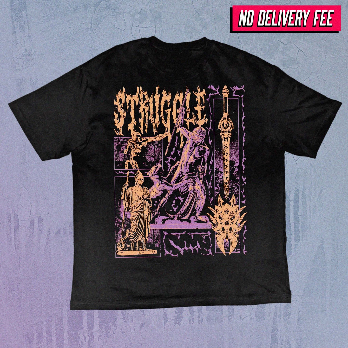 STRUGGLE - Value 190GSM Solid Oversized Tee