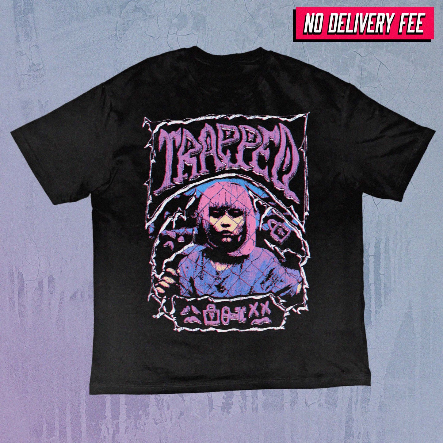 TRAPPED - Value 190GSM Solid Oversized Tee