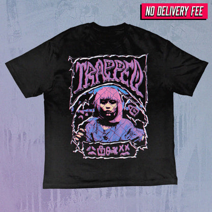 TRAPPED - Value 190GSM Solid Oversized Tee